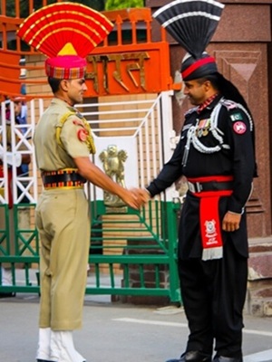 Amritsar Attari Wagah border retreat ceremony